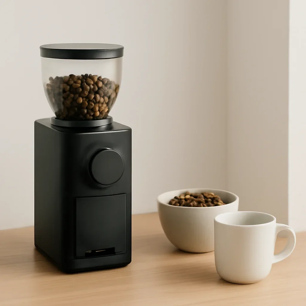 Complementary coffee setup related to coffee grinders